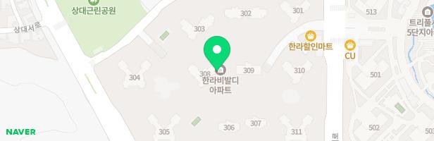 한라비발디아파트 내 실내놀이터 지도 이미지