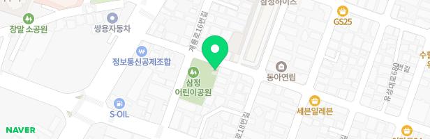 삼정어린이공원(시민헌수동산내 놀이터) 지도 이미지