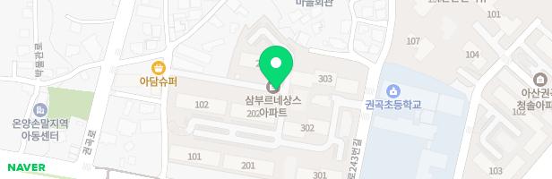 아산삼부르네상스아파트제 2놀이터(관리동 앞) 지도 이미지