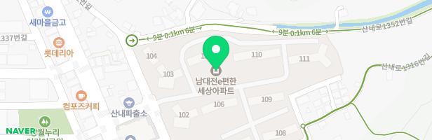 남대전 e-편한세상 놀이터1 (106동 뒤) 지도 이미지