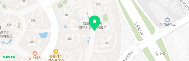 월드메르디앙월드시티1단지(놀이터-3) 지도 이미지