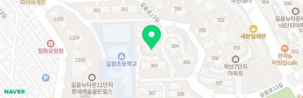 [길음동]대우푸르지오(길음뉴타운3단지) 307동(임대동) 지도 이미지