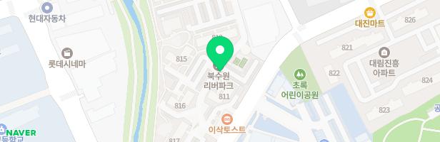 북수원리버파크아파트 유아 놀이터 지도 이미지