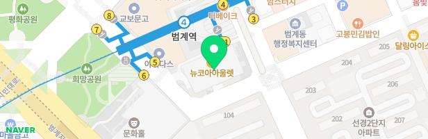 뉴코아아울렛평촌점 키즈파크(키즈정글인) 지도 이미지