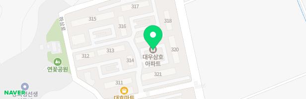 연꽃마을대우삼호아파트 321동 측면 놀이터 지도 이미지