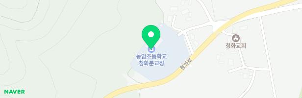 농암초등학교 청화분교장 어린이놀이시설 지도 이미지