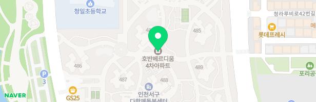 인천청라29BL호반베르디움아파트어린이놀이터4 지도 이미지