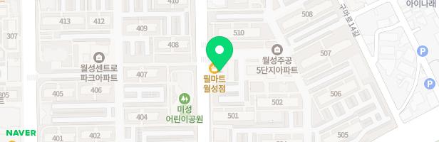 월성주공5단지어린이놀이시설4(506동 동편) 지도 이미지