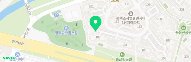 평택소사벌A-1BL아파트 102동앞 놀이터1 지도 이미지