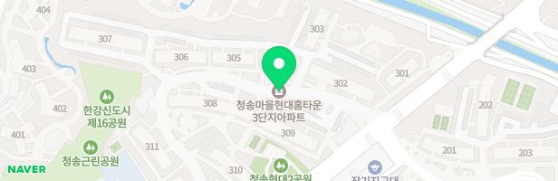 현대홈타운3단지아파트 301동 놀이터 지도 이미지