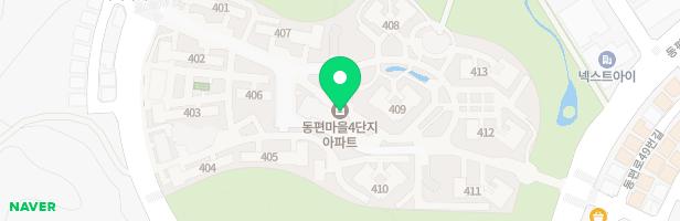 관양동 동편마을4단지아파트(408동앞) 지도 이미지