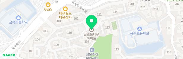 금호대우아파트 109동놀이터 지도 이미지