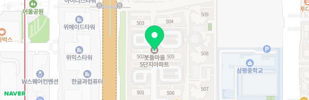 봇들마을5단지 휴먼시아 놀이터2 지도 이미지