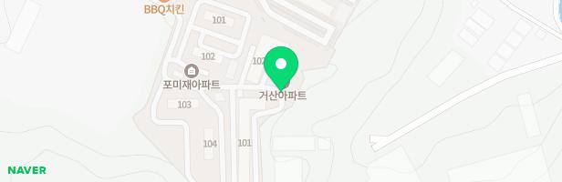 포천거산아파트 102동 뒤 어린이놀이터 지도 이미지