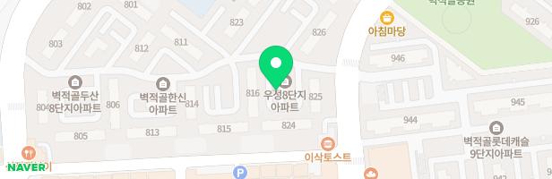 벽적골두산한신우성아파트 814동 놀이터 지도 이미지
