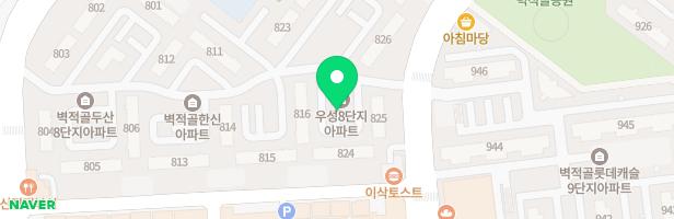 벽적골두산한신우성아파트 816동 놀이터 지도 이미지
