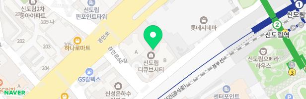 대성디큐브시티아파트 하부 어린이놀이터 지도 이미지