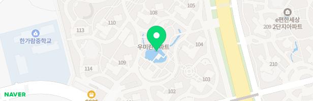 한가람마을 우미린아파트 어린이놀이터1 지도 이미지