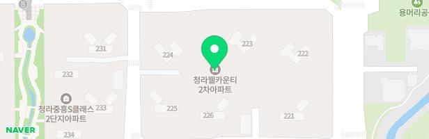 청라웰카운티아파트(19BL) 1~2동 사이 놀이터 지도 이미지