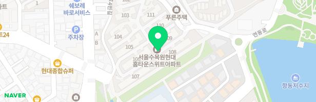 서울수목원현대홈타운스위트 104동 앞 놀이터 지도 이미지