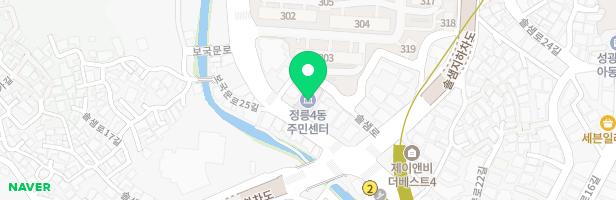 북한산 생태숲 어린이놀이터 지도 이미지