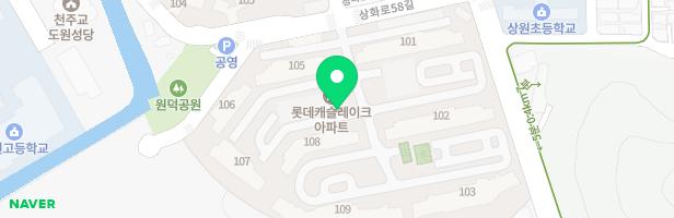 롯데캐슬레이크 101동앞 어린이놀이시설(1) 지도 이미지