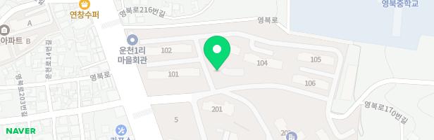 운천리관사(산내들아파트) 어린이놀이터 지도 이미지