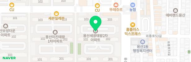 용산세광태왕2차타운 태왕놀이터 지도 이미지