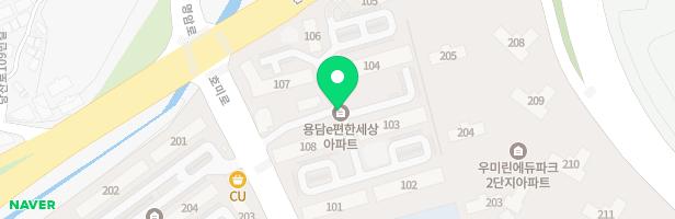 용담대림e-편한 색동놀이터 107동 앞 지도 이미지