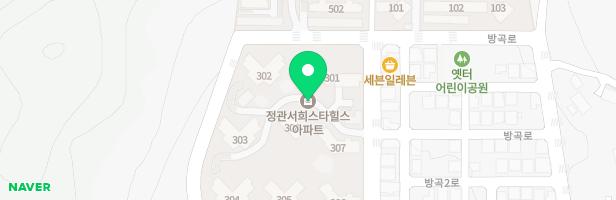 서희스타힐스 306동 앞 샛별놀이터 지도 이미지