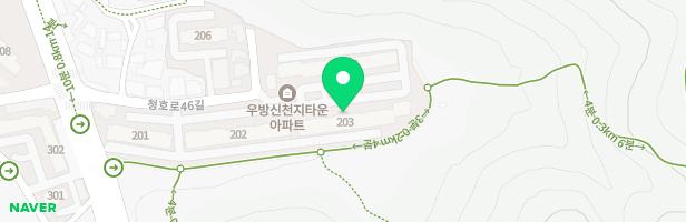 우방신천지타운203동 지도 이미지