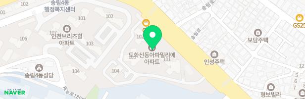 도화신동아파밀리에 101동 놀이터 지도 이미지