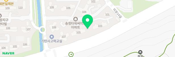 군산송정써미트 아파트 105동 103동 사이 놀이터 지도 이미지