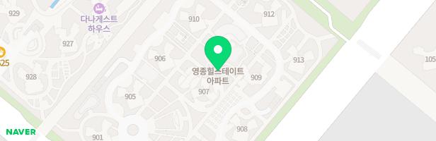 영종도 현대힐스테이트아파트 909동910동사이어린이놀이터3 지도 이미지