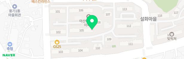 풍기동현대아이파크-113동옆 지도 이미지