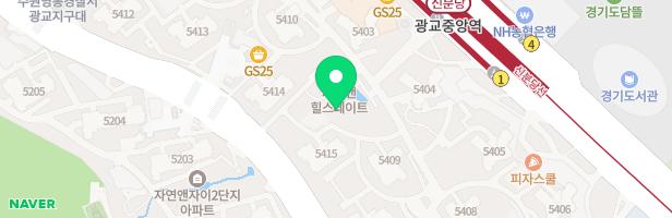 광교자연앤힐스테이트아파트5406동앞놀이터 지도 이미지