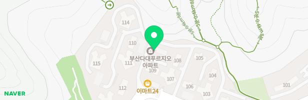 다대푸르지오아파트 102동 놀이터 지도 이미지