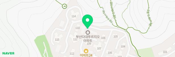 다대푸르지오아파트 106동 놀이터 지도 이미지