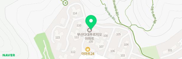 다대푸르지오아파트 115동 놀이터 지도 이미지