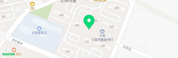 신창소화마을아파트-108동뒤 지도 이미지