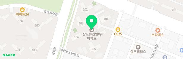포항 장성 삼도뷰엔빌아파트 102동 앞 지도 이미지
