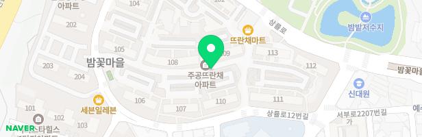 밤꽃마을뜨란채아파트112동옆놀이터 지도 이미지