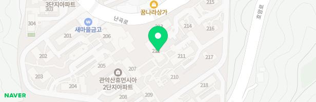 관악산휴먼시아아파트 어린이놀이시설(212동옆) 지도 이미지