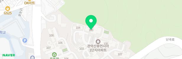 관악산휴먼시아아파트 어린이놀이시설(105동옆) 지도 이미지
