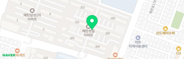 수원매탄성일아파트201동놀이터 지도 이미지