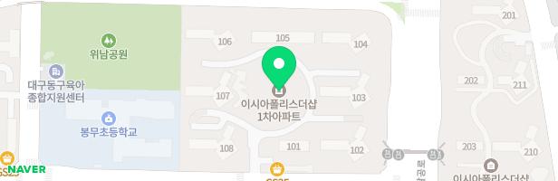 이시아폴리스 더샵1차 101동측면 놀이터 지도 이미지