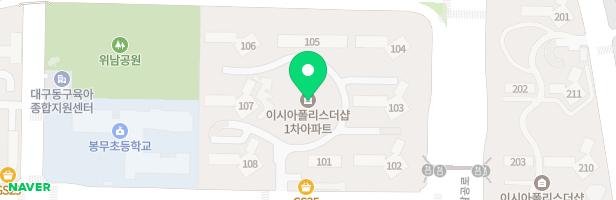 이시아폴리스 더샵1차 105동앞면 놀이터 지도 이미지