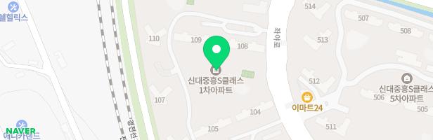 신대지구 중흥S-클래스 어린이놀이터1(113동앞) 지도 이미지