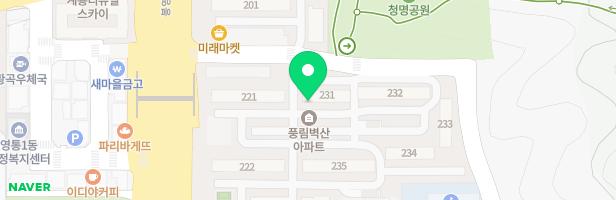 영통벽산풍림아파트 관리동 뒤 놀이터 지도 이미지