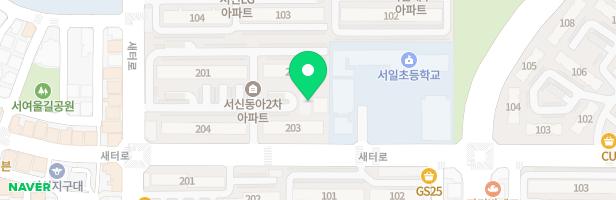 서신2차동아아파트 어린이놀이터 지도 이미지